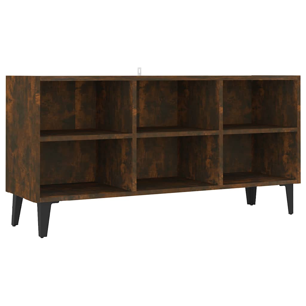 Telerikapp metalljalgadega, suitsutatud tamm 103,5 x 30 x 50 cm