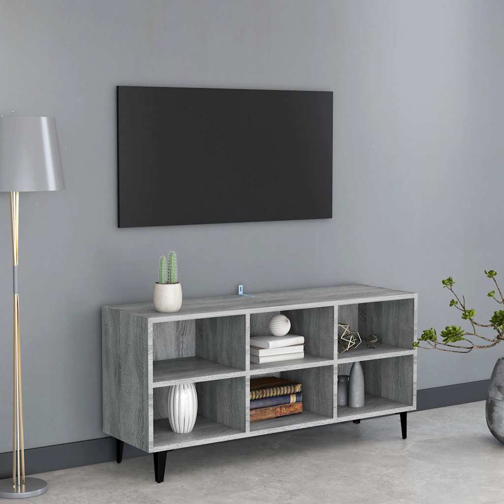 Metalljalgadega telerikapp, hall Sonoma, 103,5 x 30 x 50 cm