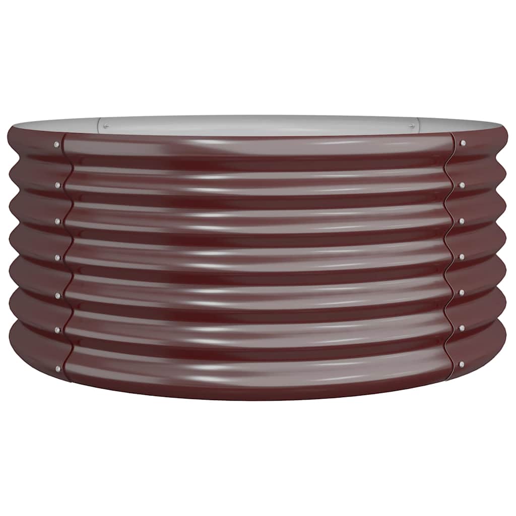 Aia taimekast, galvaniseeritud teras, 80 x 80 x 36 cm, pruun