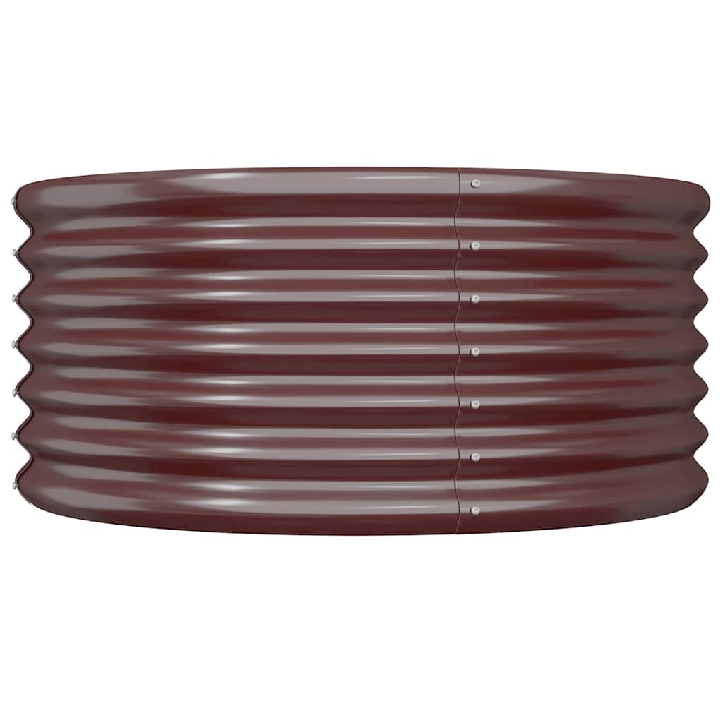 Aia taimekast, galvaniseeritud teras, 80 x 80 x 36 cm, pruun