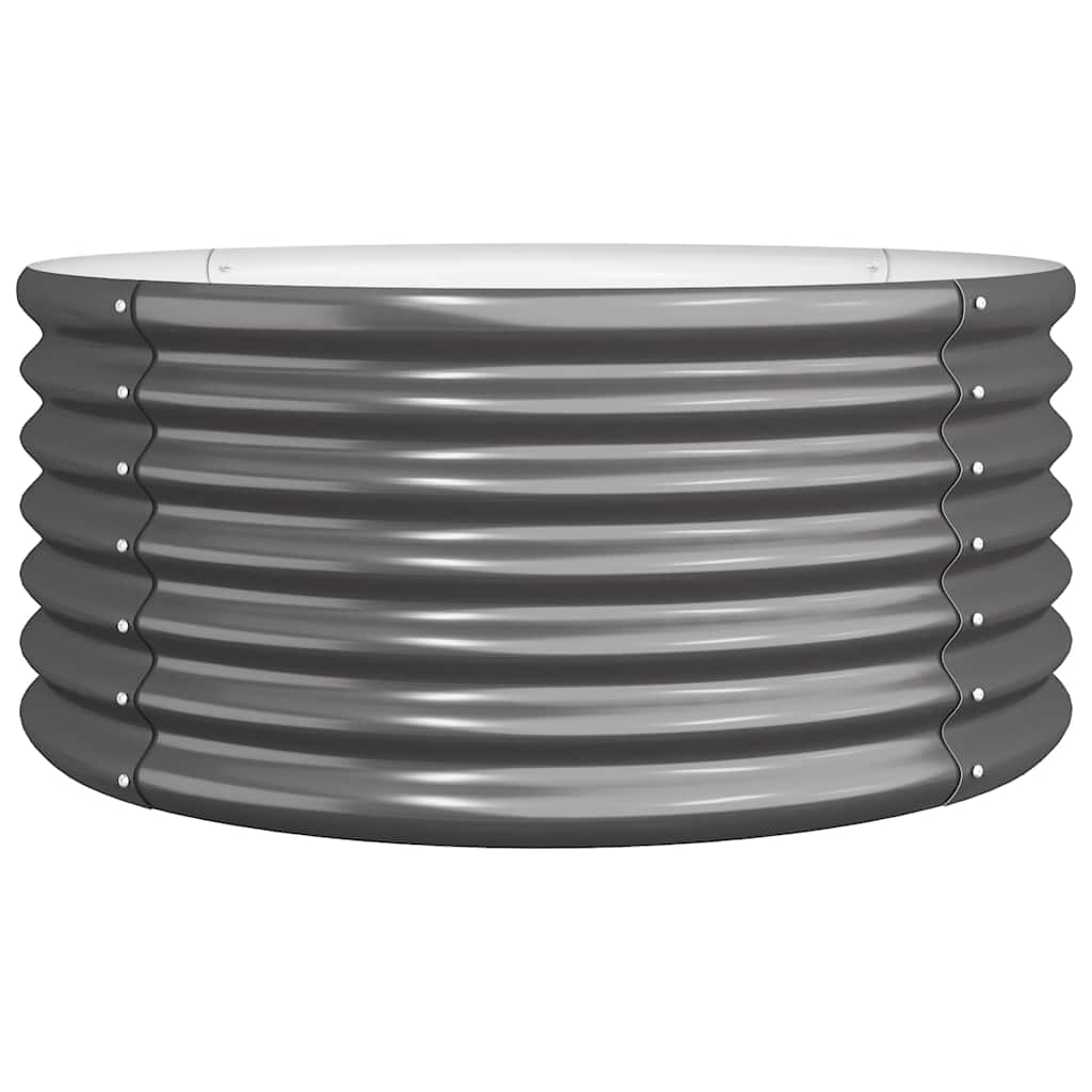Aia taimekast, galvaniseeritud teras, 80x80x36 cm, antratsiit