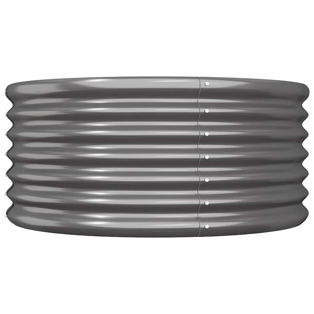 Aia taimekast, galvaniseeritud teras, 80x80x36 cm, antratsiit