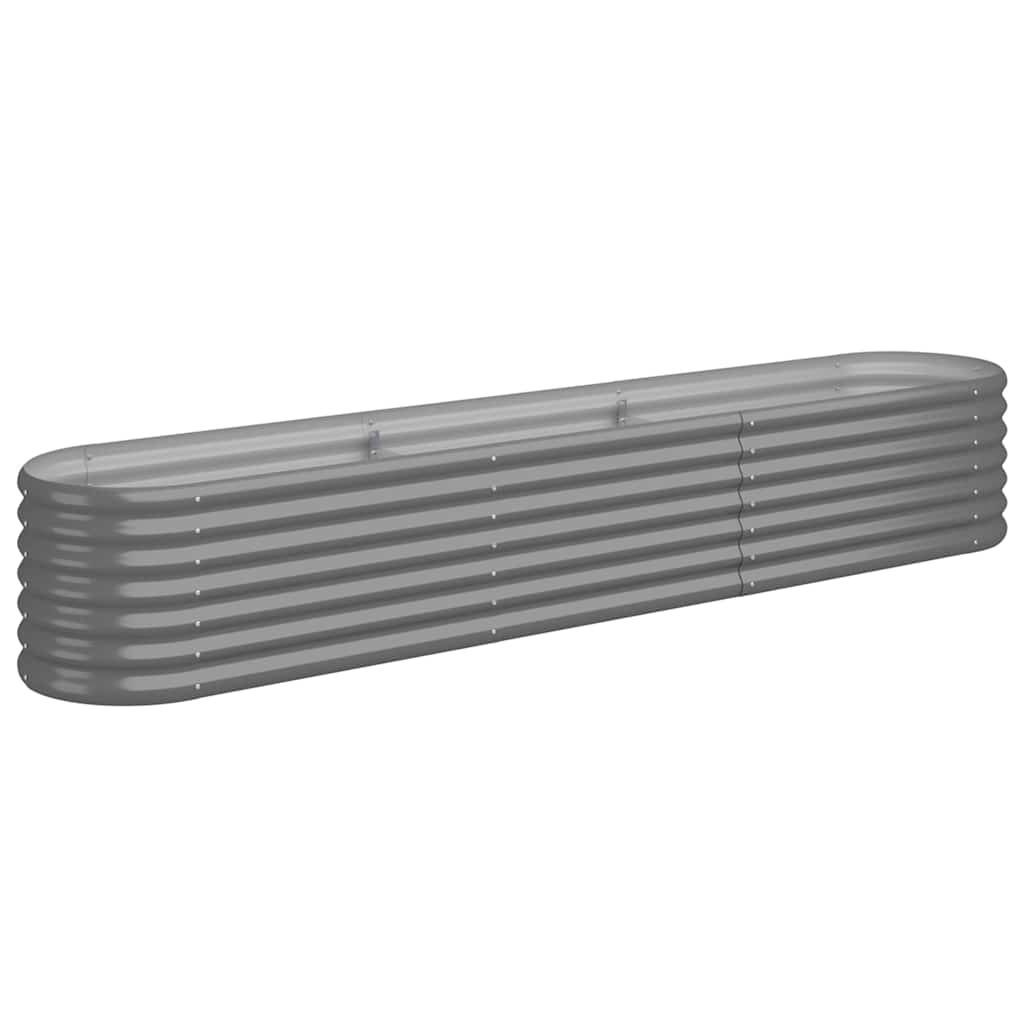 Aia taimelava, galvaniseeritud teras, 224x40x36 cm, hall