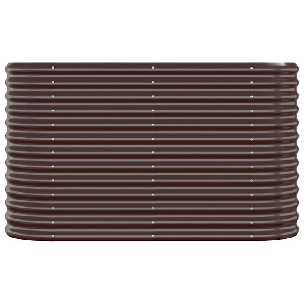 Aia taimelava, galvaniseeritud teras, 114x40x68 cm, pruun