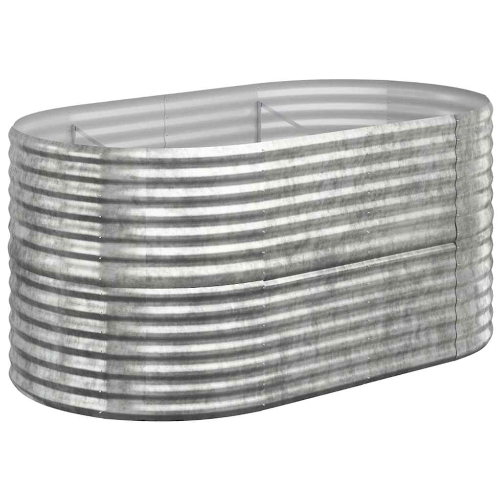 Aia taimelava, galvaniseeritud teras, 152x80x68 cm, hõbedane