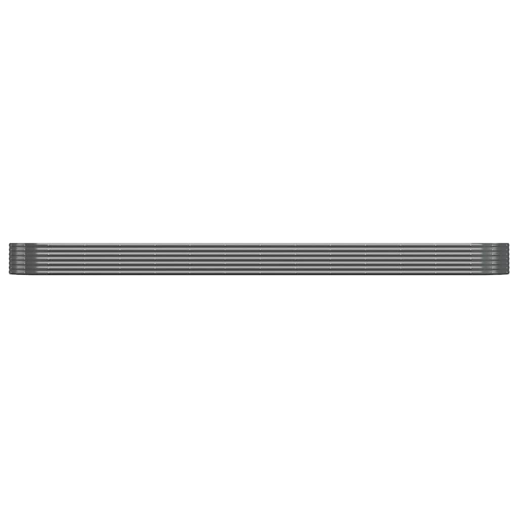 Aia taimelava, galvaniseeritud teras, 544x100x36 cm, antratsiit