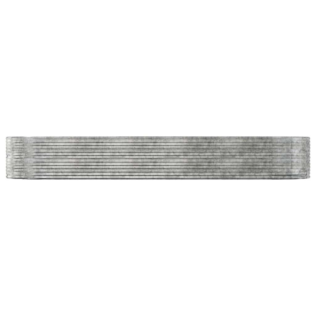 Aia taimekast, hõbedane, 447x140x68 cm, galvaniseeritud teras
