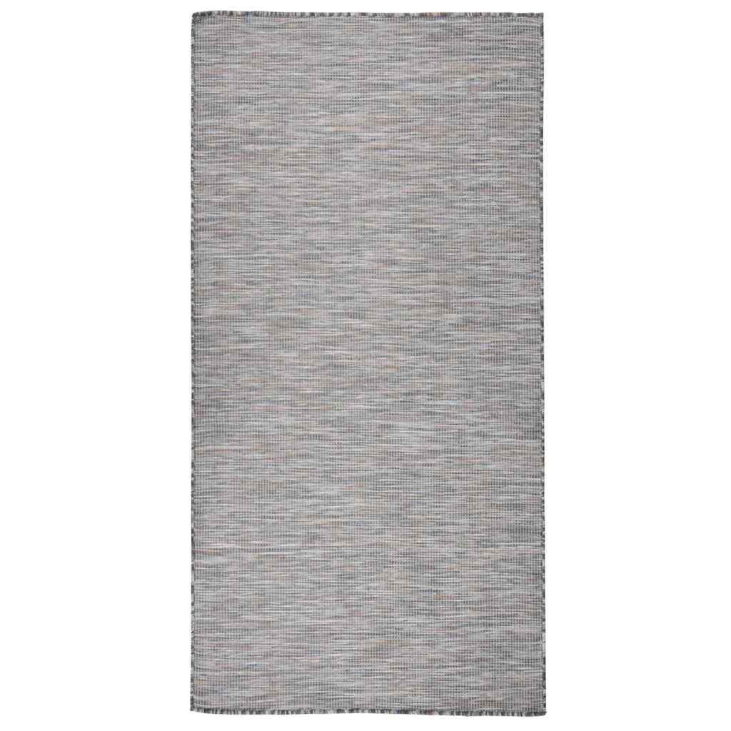 Silesidus õuevaip, 100 x 200 cm, pruun ja sinine