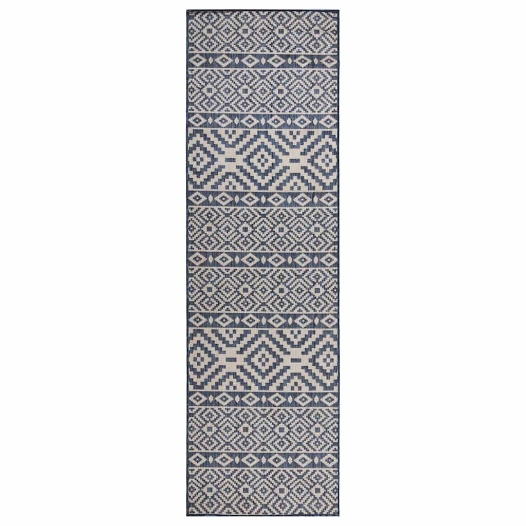 Silesidus õuevaip, 80 x 250 cm, sinised triibud