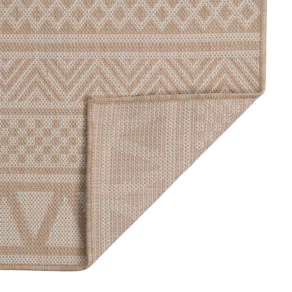 Silesidus õuevaip, 140 x 200 cm, pruunid triibud