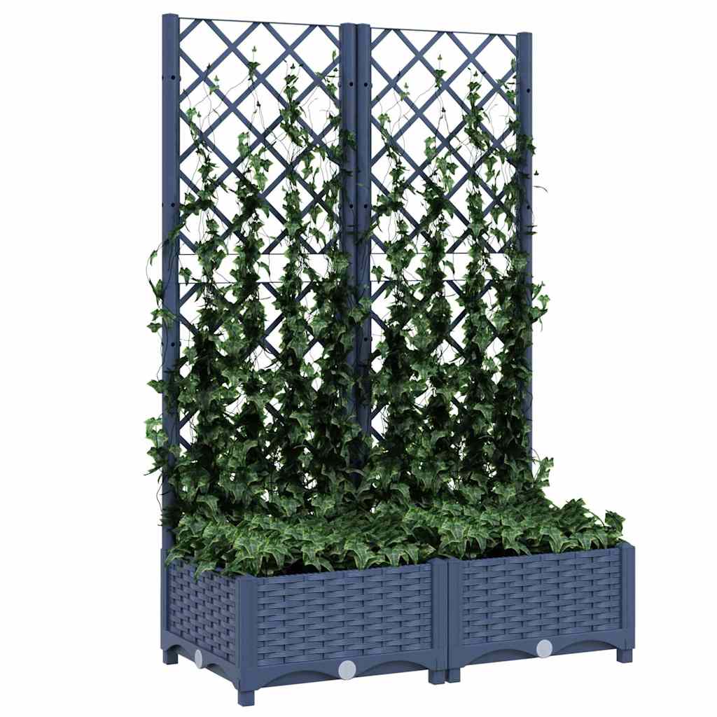 Aia lillepott võrega, sinine-hall, 80 x 40 x 121,5 cm, PP