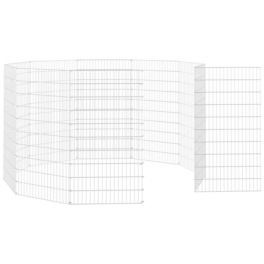 Loomade aedik 10 paneeli 54x100 cm tsingitud raud