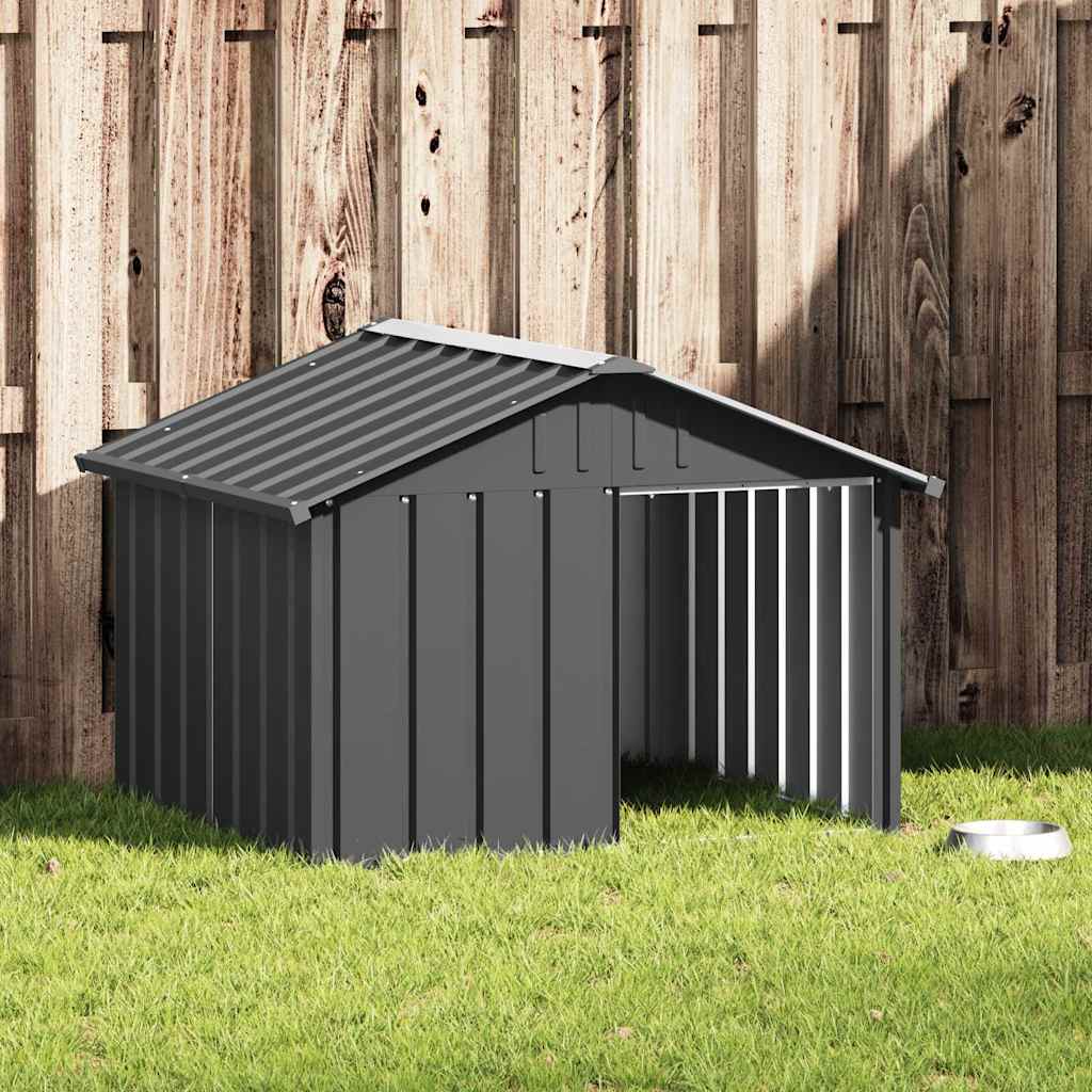 Koerakuut, antratsiithall, 116,5x103x81,5 cm, tsingitud teras