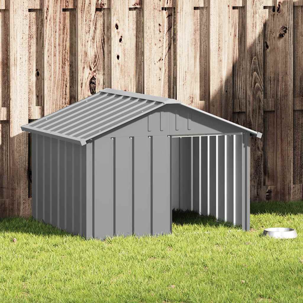 Koerakuut, hall, 116,5x103x81,5 cm, tsingitud teras