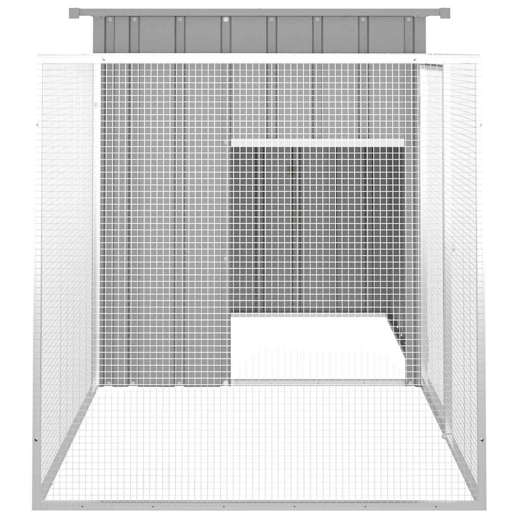 Kanapuur, hall, 200x91x100 cm, tsingitud teras