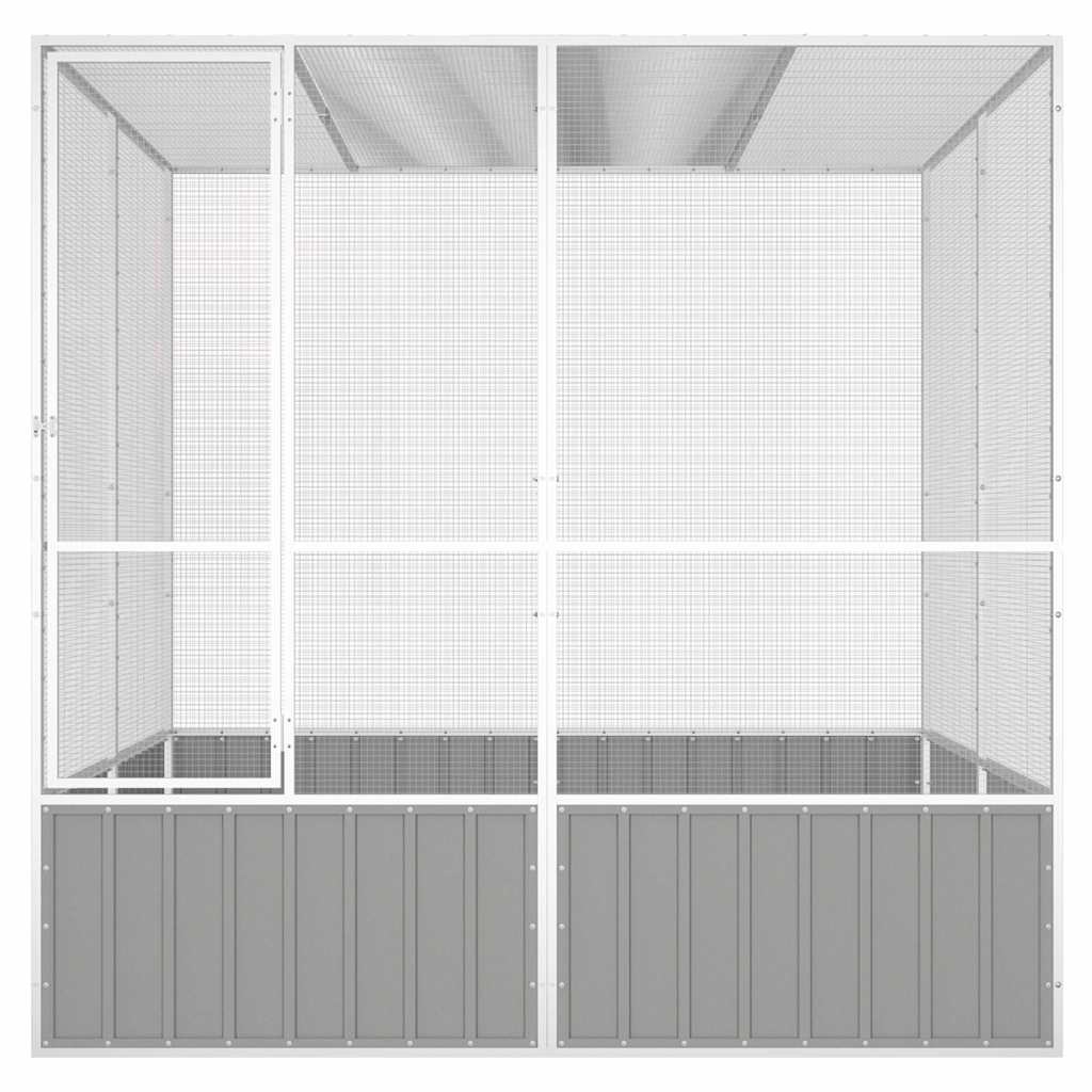 Linnupuur, hall, 213,5x217,5x211,5 cm, tsingitud teras