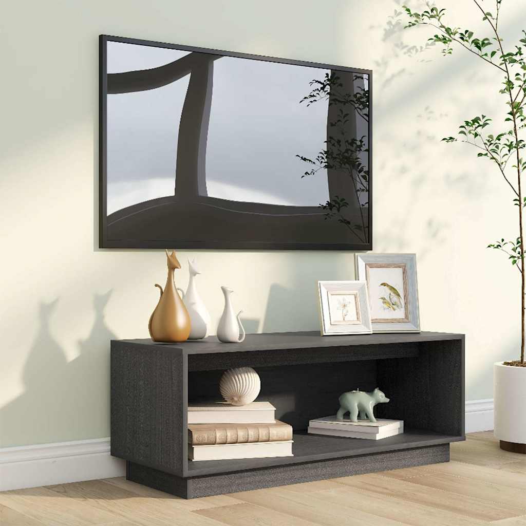 Telerikapp hall 90x35x35 cm, männipuit