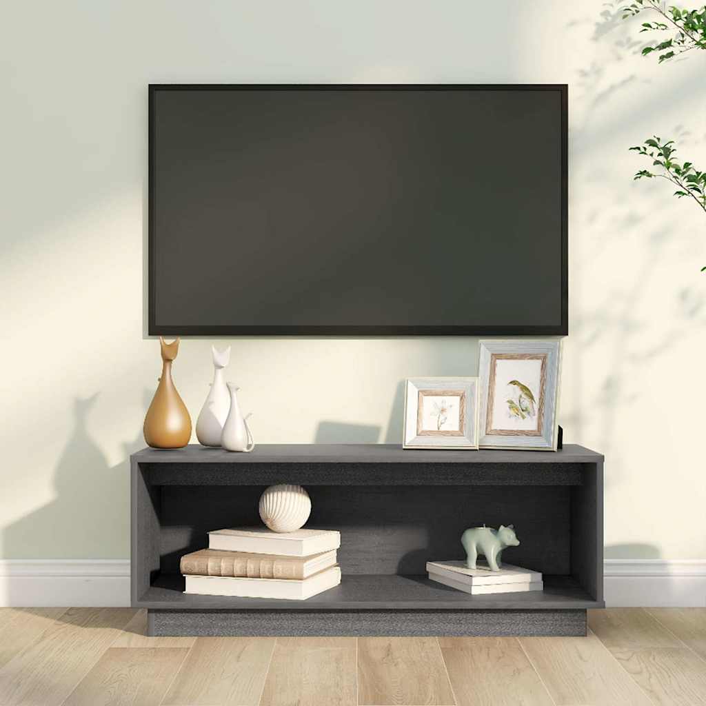 Telerikapp hall 90x35x35 cm, männipuit