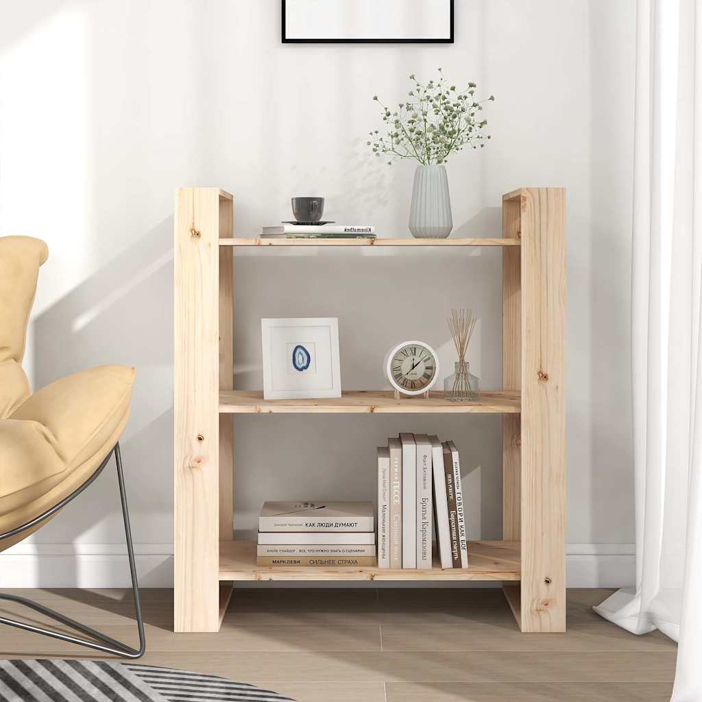Raamatukapp/ruumijagaja 80 x 35 x 91 cm, täispuidust, mänd