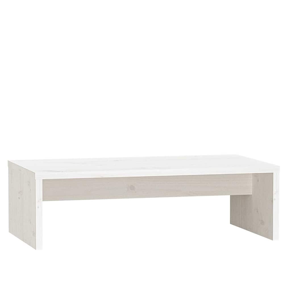 Monitorialus, valge, 50 x 27 x 15 cm, männipuit