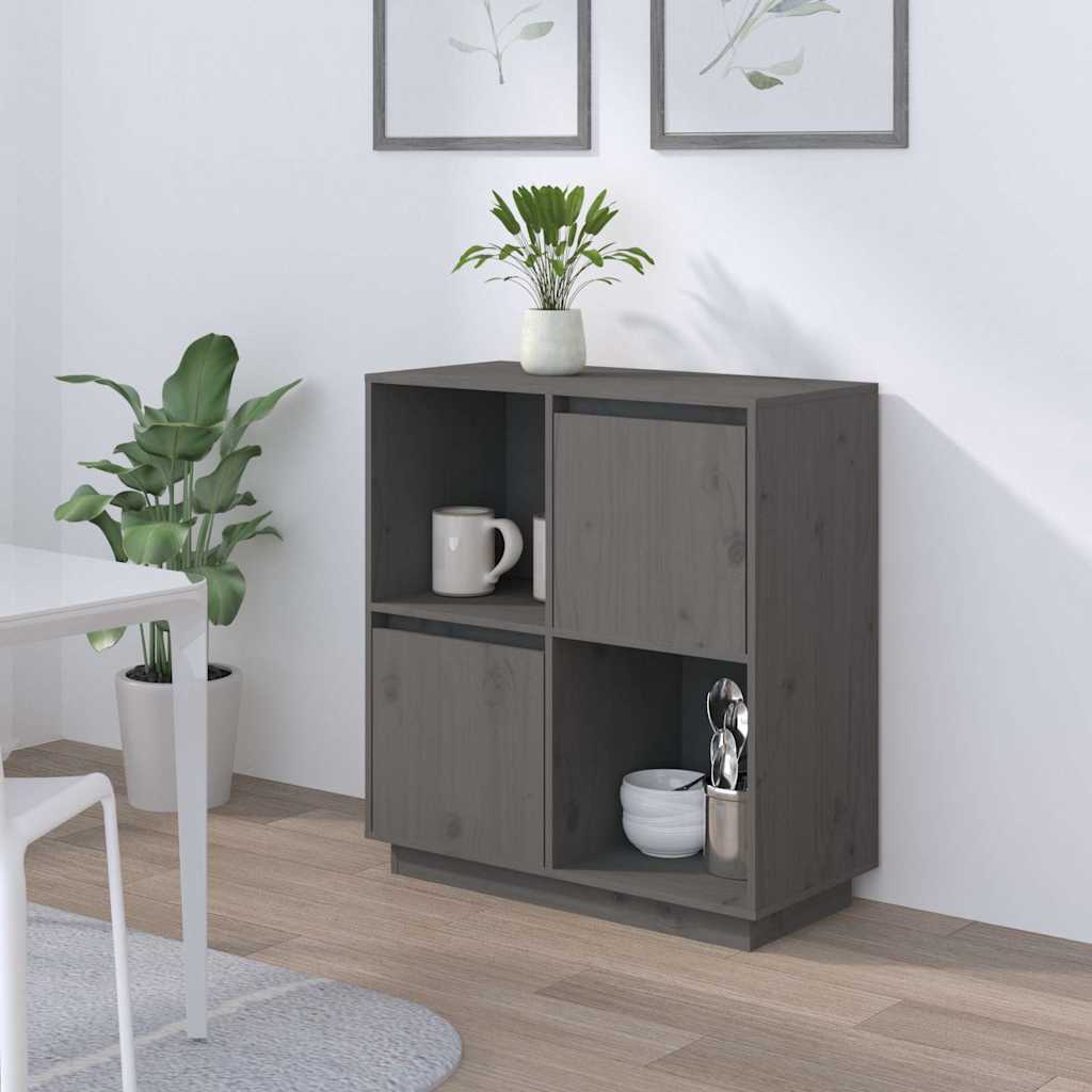 Puhvetkapp, hall, 74 x 35 x 80 cm, täismännipuit