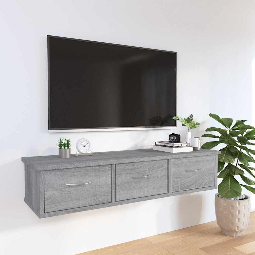 Raamatukapp, hall Sonoma tamm, 88x26x18,5cm, tehispuit
