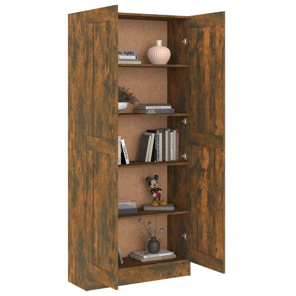 Raamatukapp, suitsutatud tamm, 82,5x30,5x185,5 cm, tehispuit