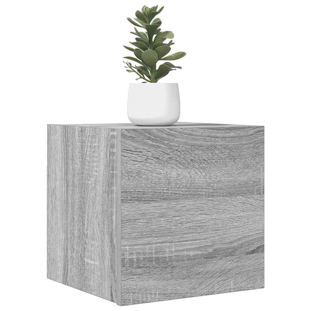 Seinale paigaldatav telerikapp, hall Sonoma, 30,5 x 30 x 30 cm