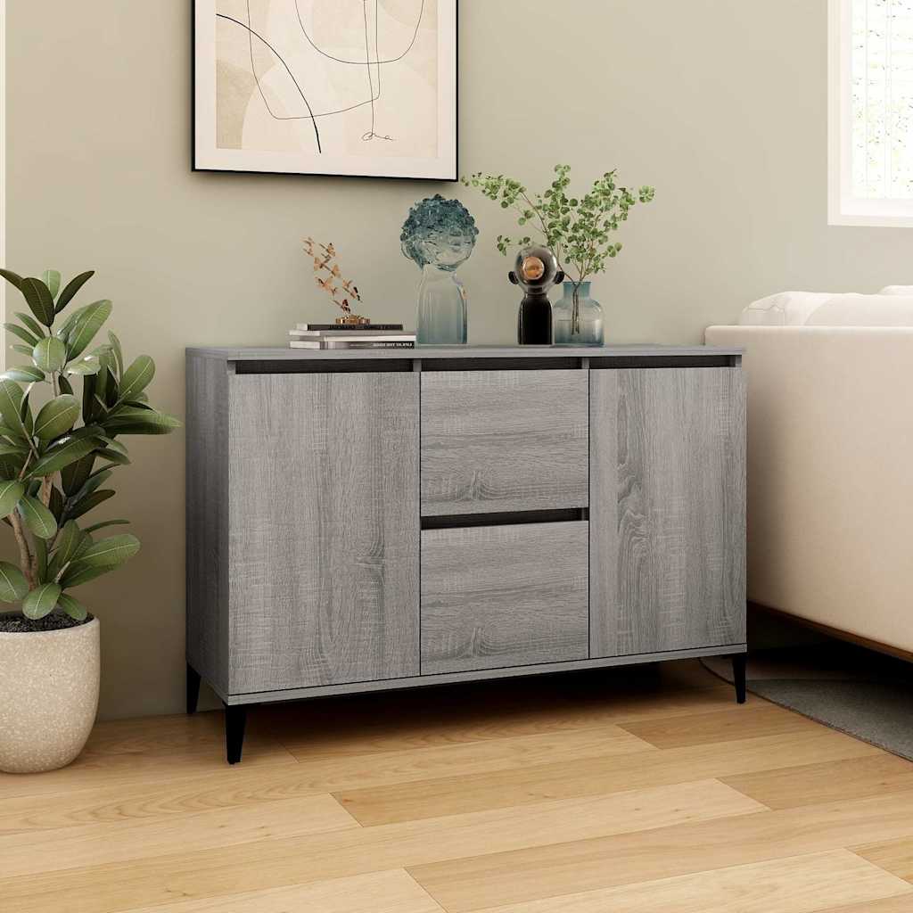 Puhvetkapp, hall Sonoma tamm, 102 x 35 x 70 cm, tehispuit