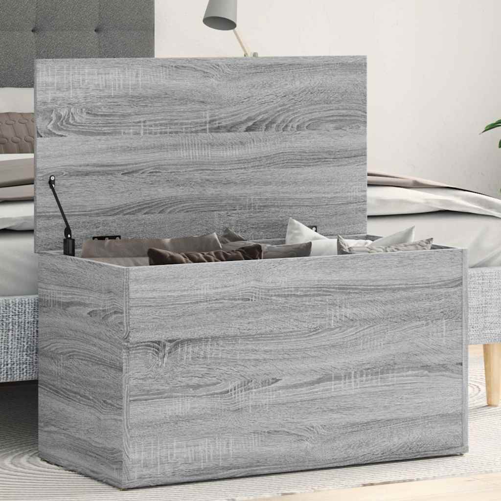 Hoiukast, hall Sonoma tamm, 84 x 42 x 46 cm, tehispuit