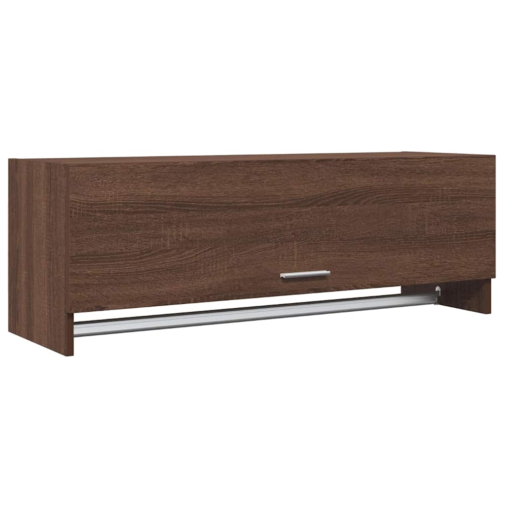 Garderoob, pruun tamm, 100x32,5x35 cm, tehispuit