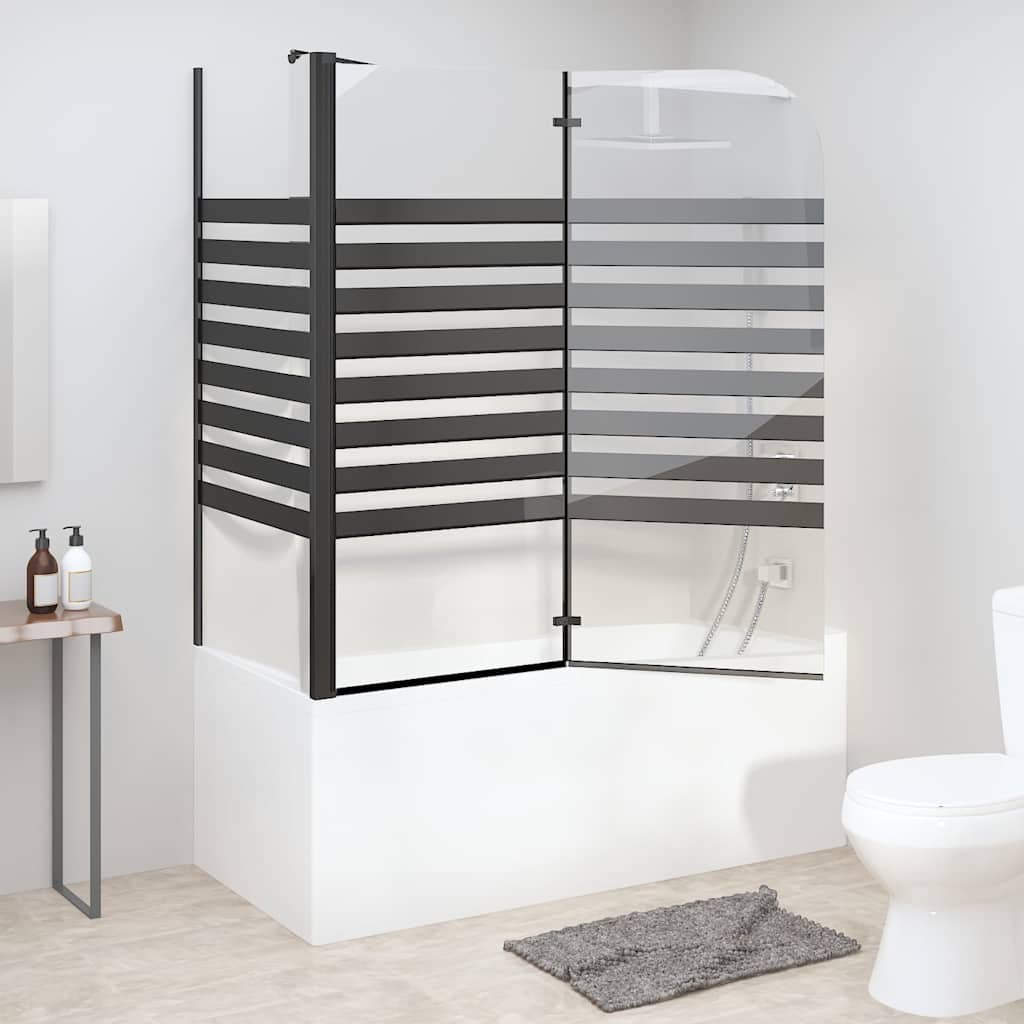 Triipudega vanniümbris, 120 x 68 x 130 cm, karastatud klaas