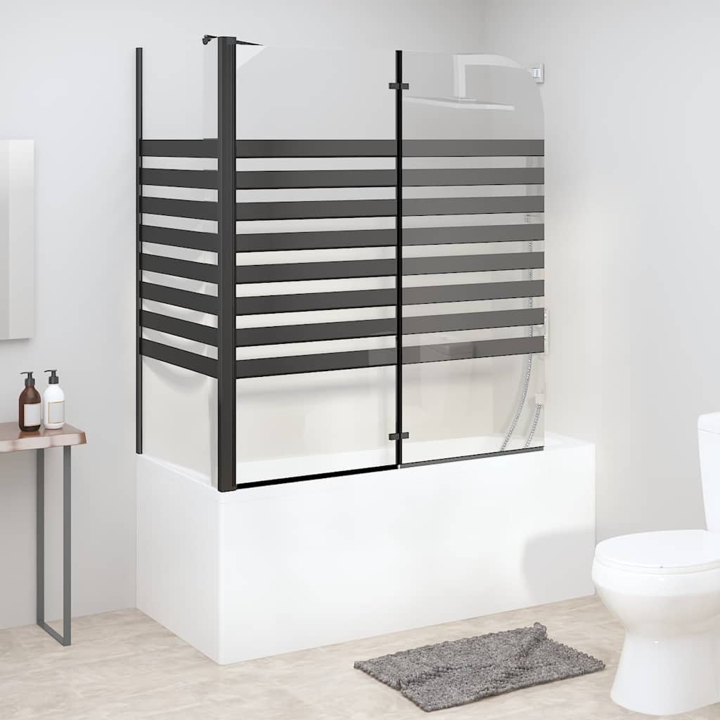 Triipudega vanniümbris, 120 x 68 x 130 cm, karastatud klaas