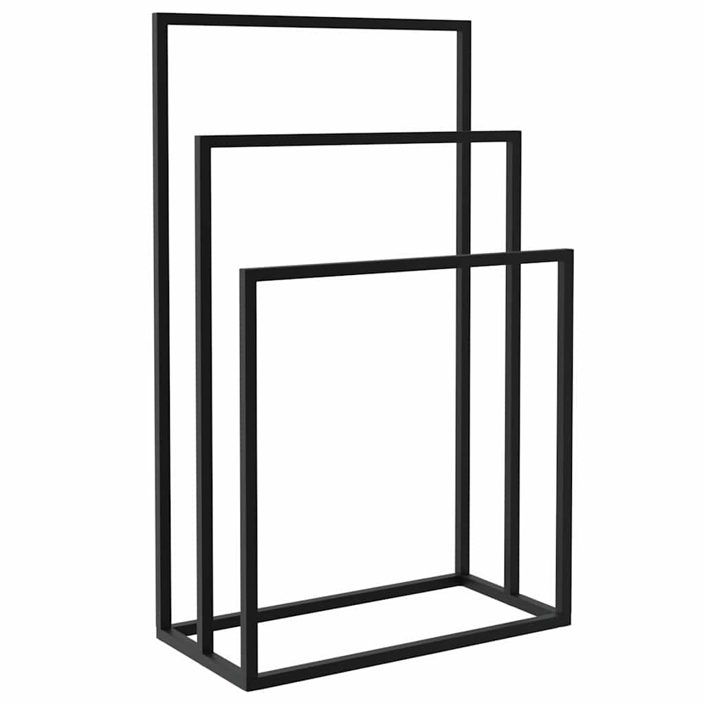 Eraldiseisev rätikurest, must, 48 x 24 x 78,5 cm, raud
