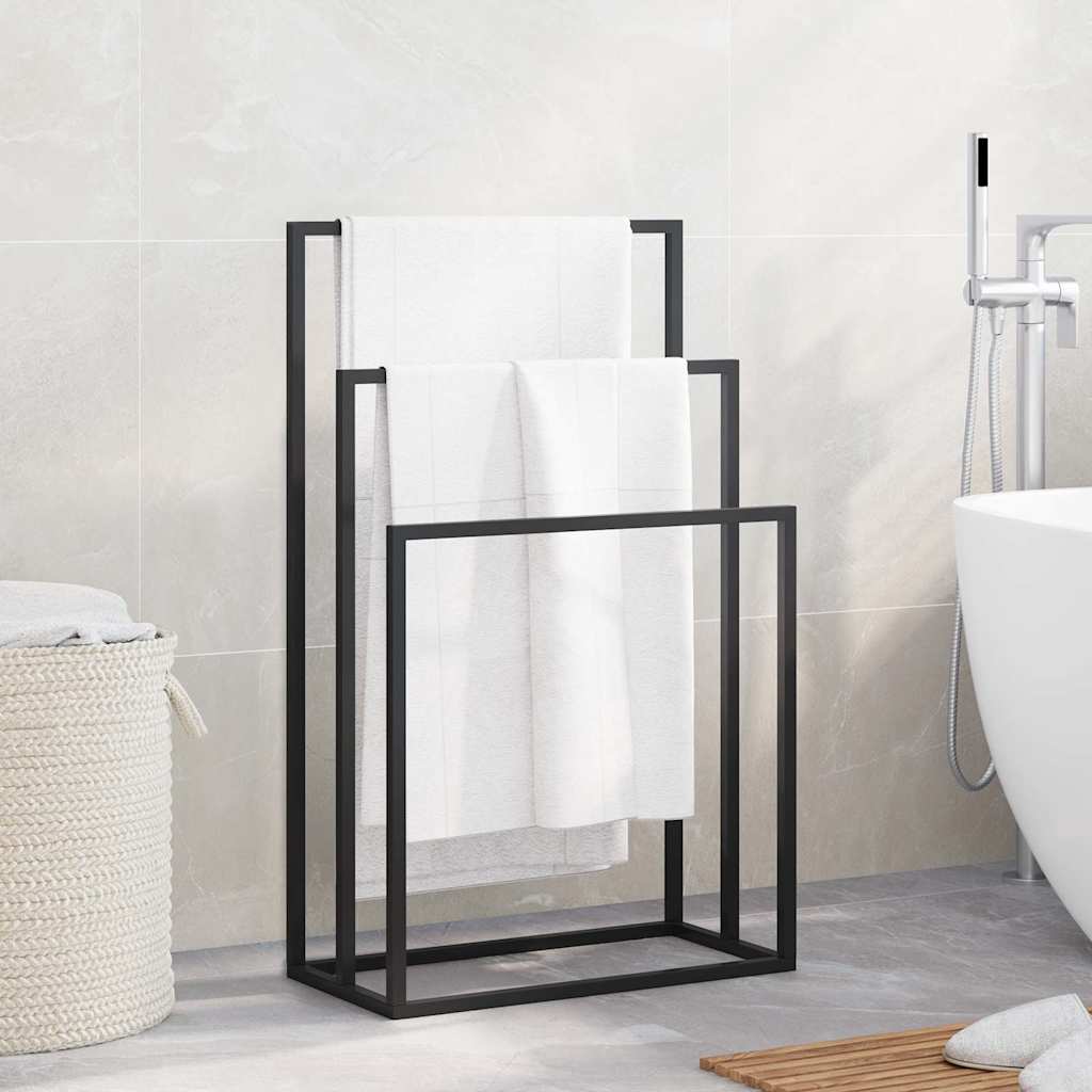 Eraldiseisev rätikurest, must, 48 x 24 x 78,5 cm, raud