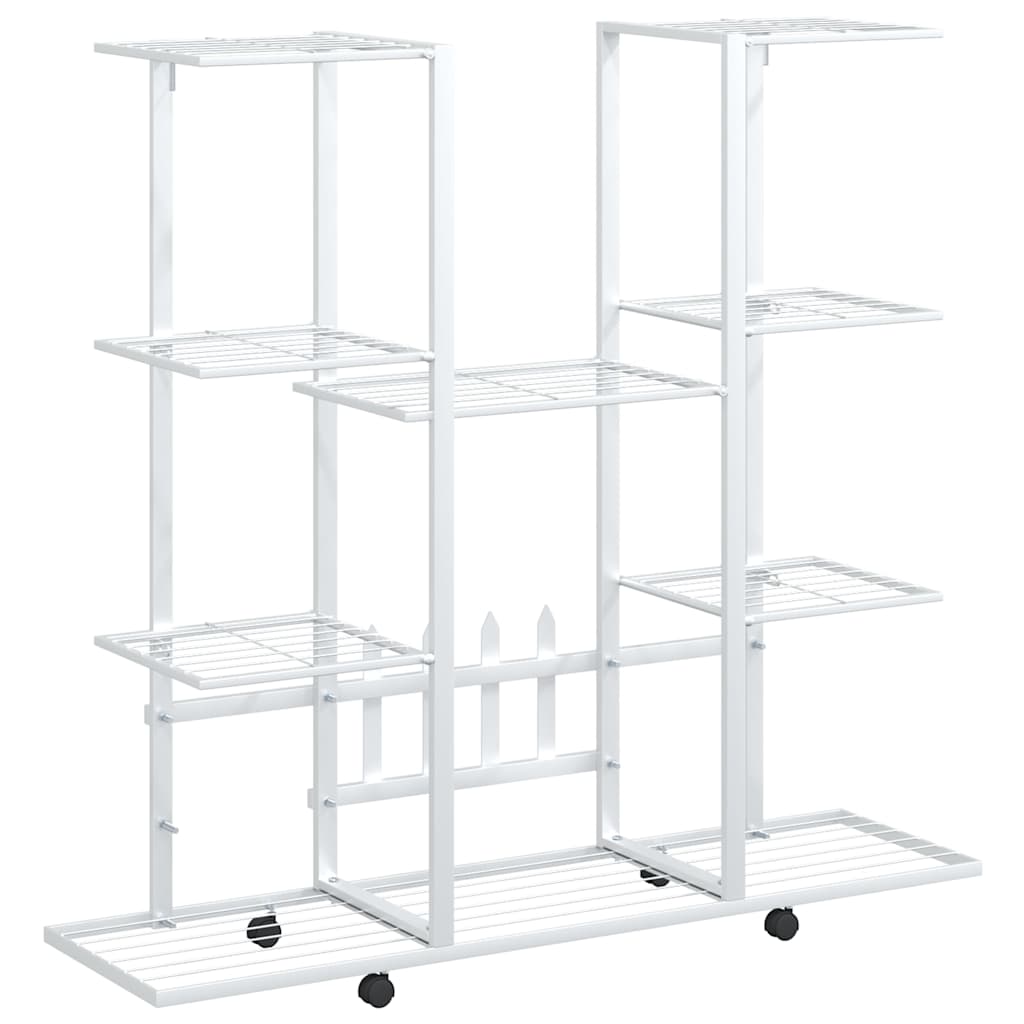 Lillealus ratastel, 94,5x24,5x91,5 cm, valge, raud