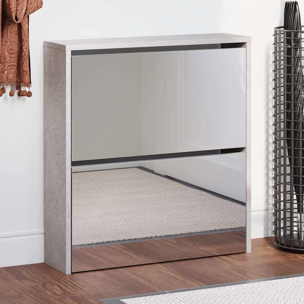 2 sahtliga kingakapp peegliga, betoonhall, 63 x 17 x 67 cm