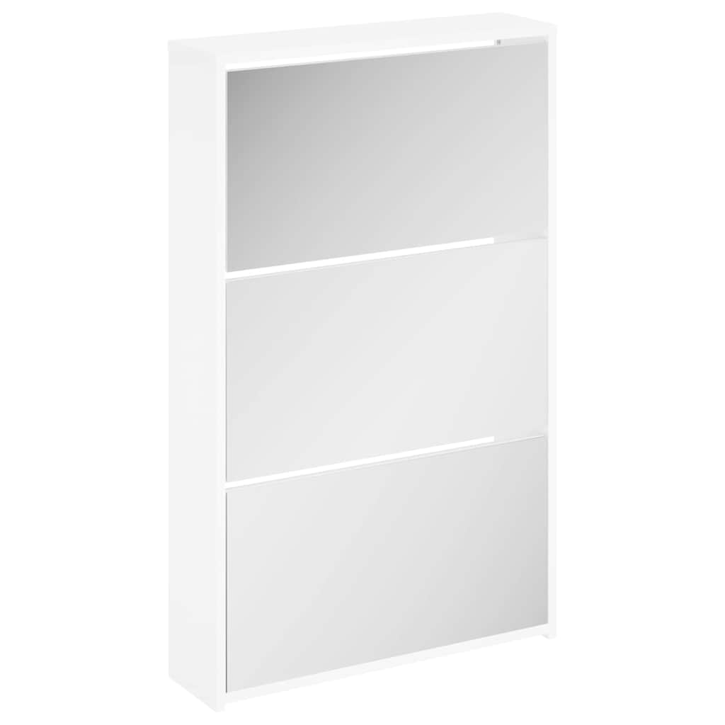 Kingakapp peegliga, 3-kihiline, kõrgläikega valge, 63 x 17 x 102,5 cm
