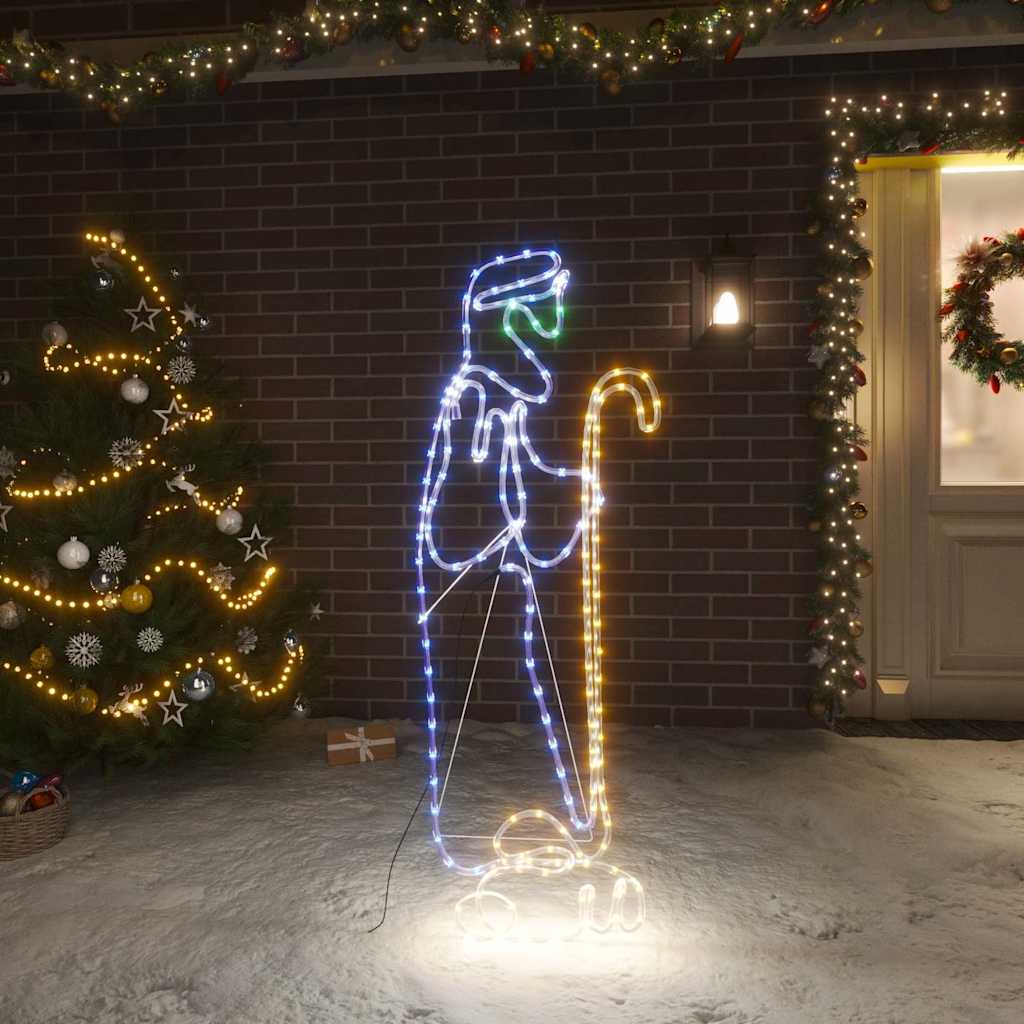 Jõulukarjase ja -lamba figuur 168 LED 102,5x35 cm