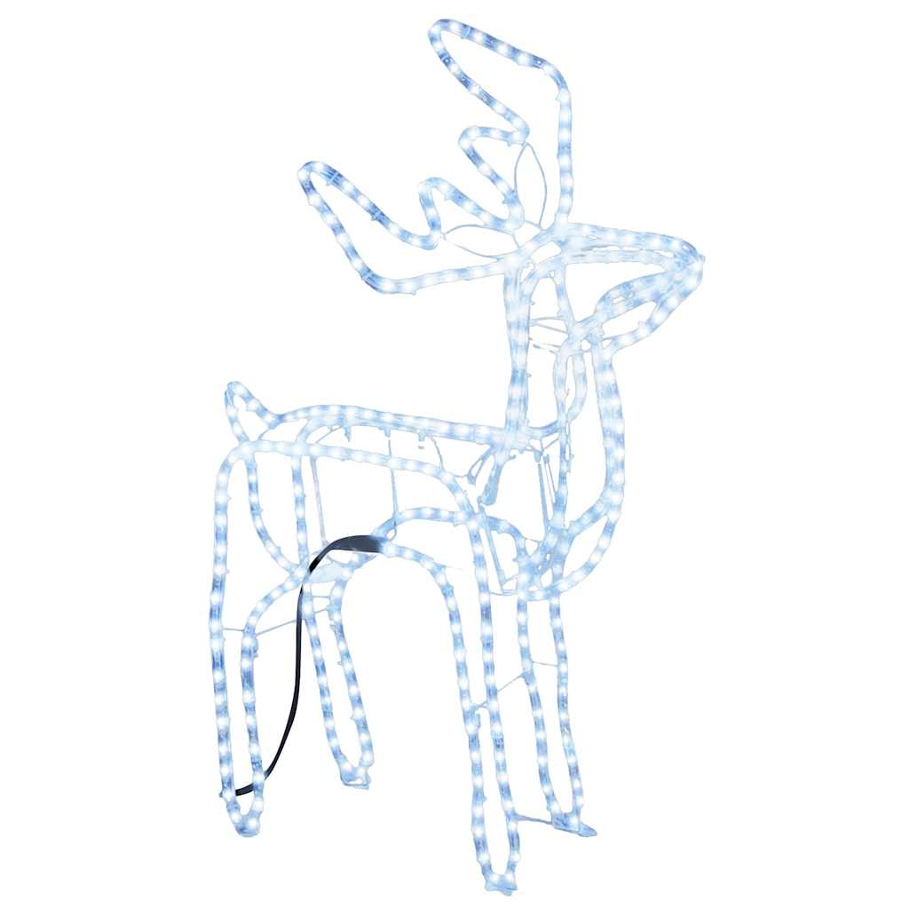Põhjapõdra figuur külm valge 76x42x87 cm