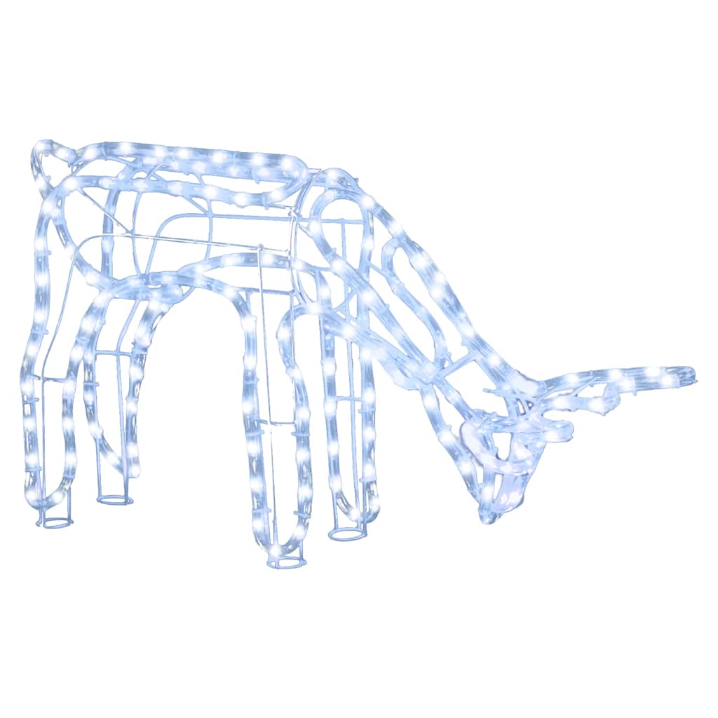 Põhjapõdra figuur külm valge 73x31x45 cm