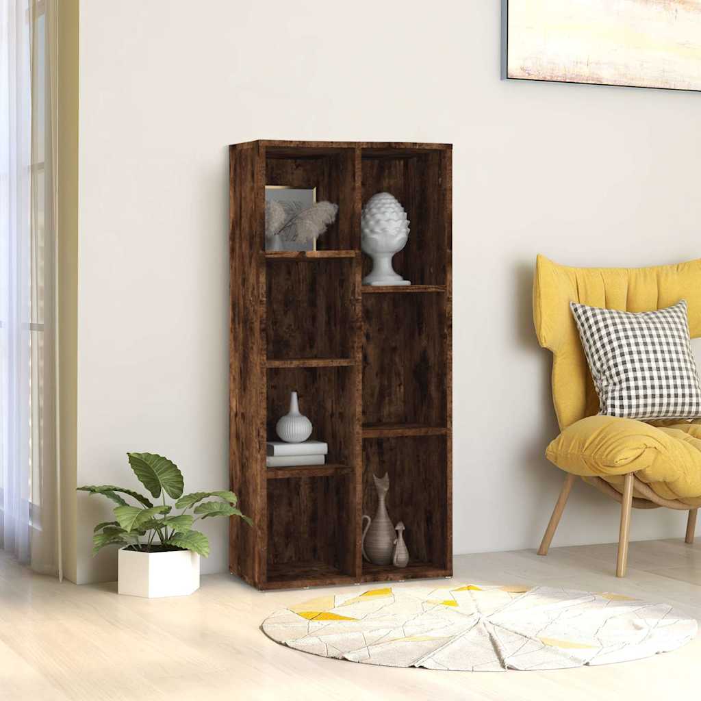 Raamatukapp, suitsutatud tamm, 50 x 25 x 106 cm