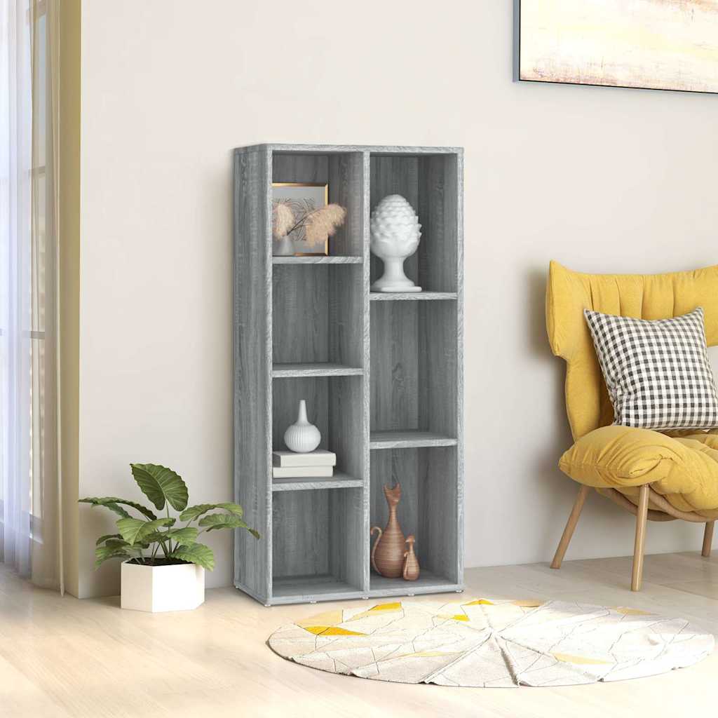Raamatukapp, hall Sonoma tamm, 50 x 25 x 106 cm
