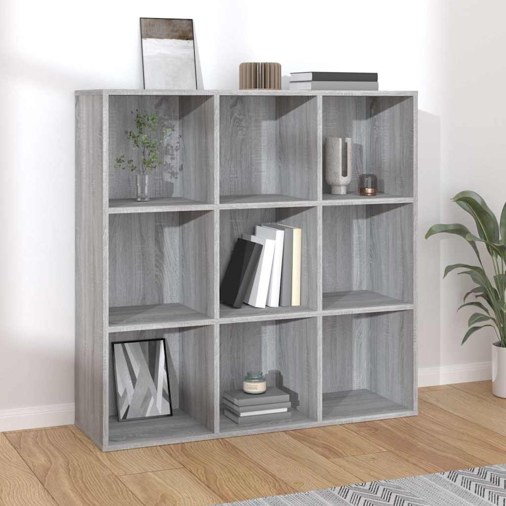 Raamatukapp, hall Sonoma tamm, 98 x 29 x 97,5 cm