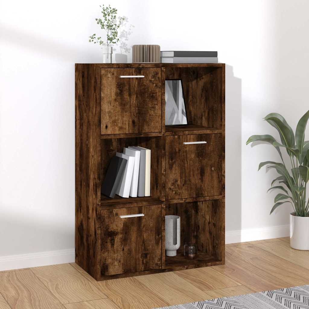 Hoiukapp, suitsutatud tamm, 60 x 29,5 x 90 cm, tehispuit