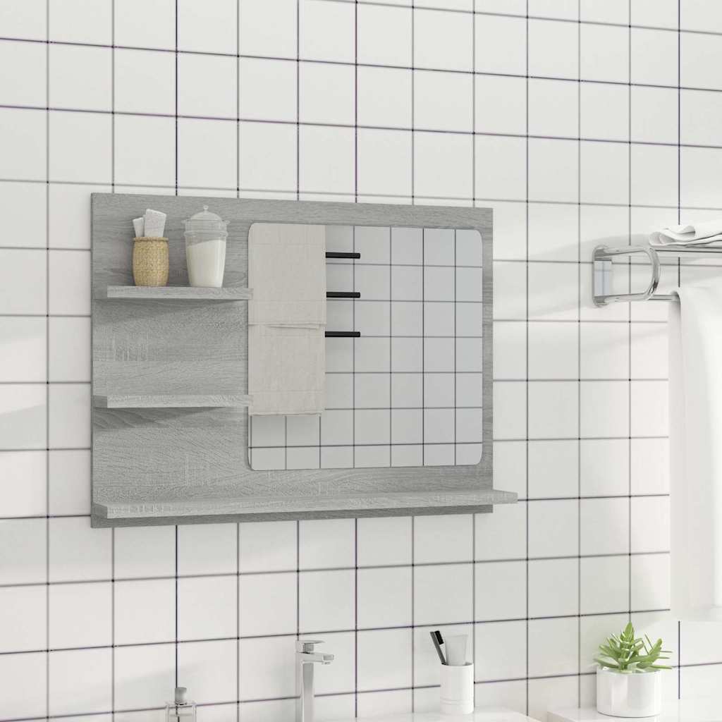 Peegel, hall Sonoma, 60x10,5x45 cm, tehispuit