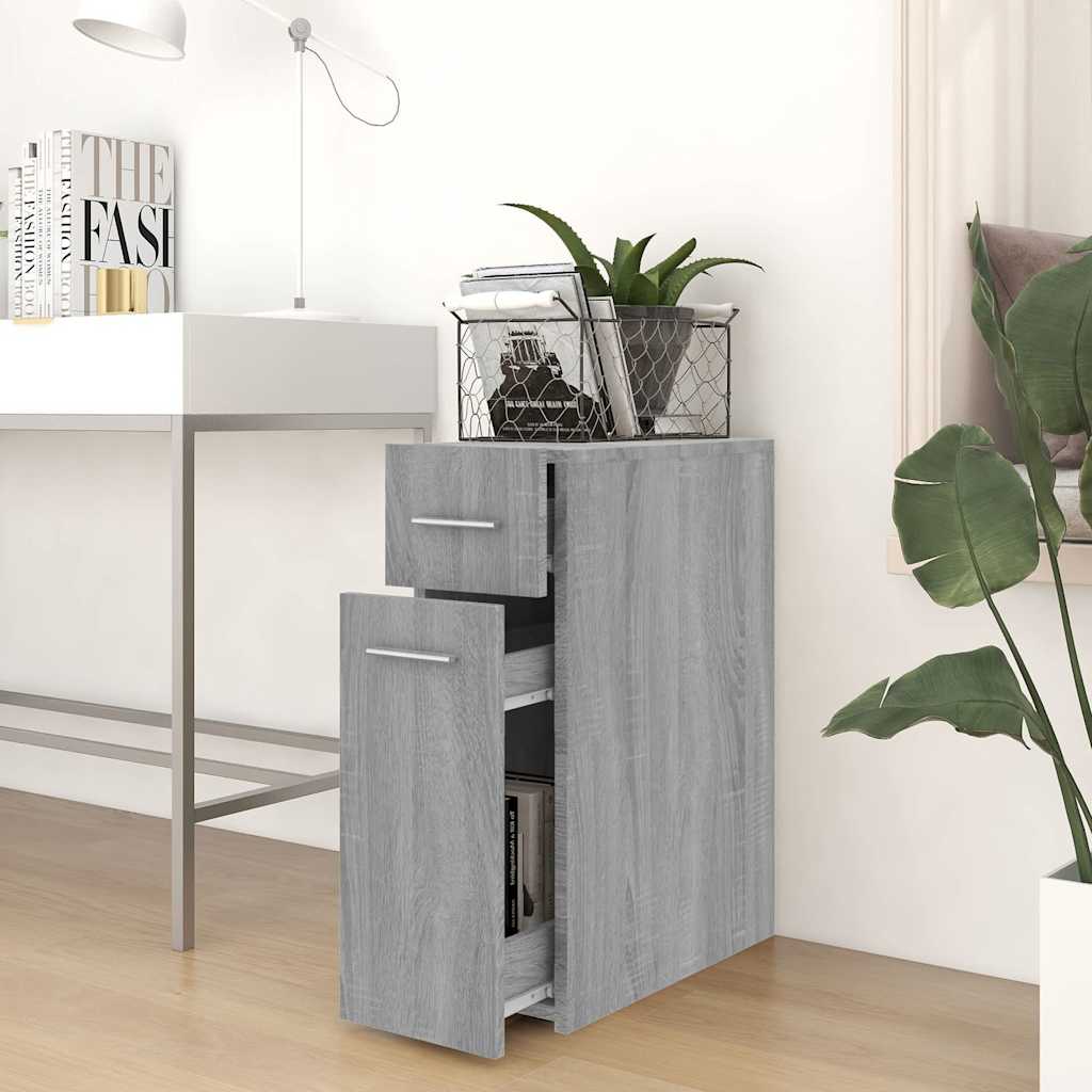 Sahtlitega kapp, hall Sonoma tamm, 20 x 45,5 x 60 cm, tehispuit