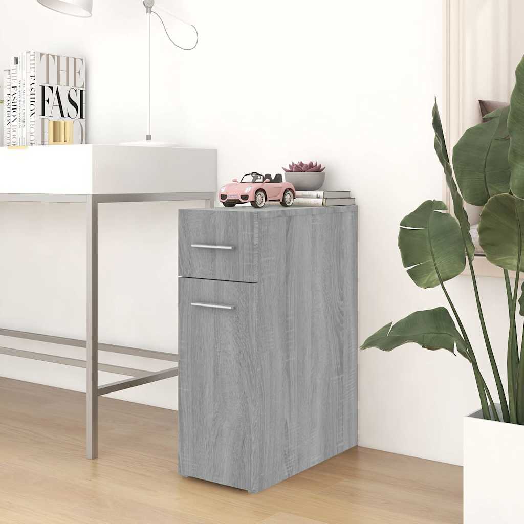 Sahtlitega kapp, hall Sonoma tamm, 20 x 45,5 x 60 cm, tehispuit