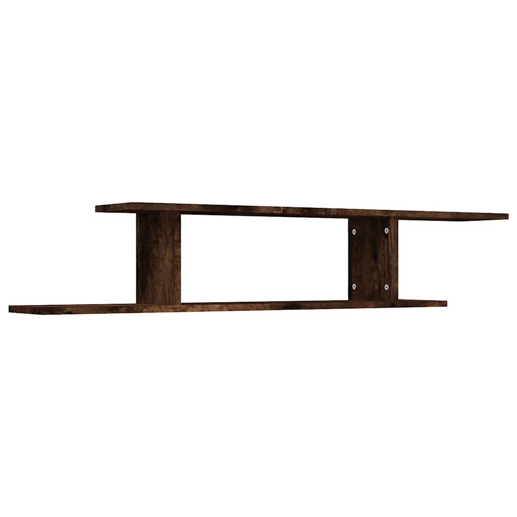 Seinale kinnitatav teleririiul, suitsutatud tamm, 125x18x23 cm