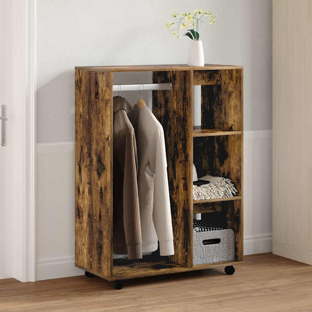 Riidekapp, suitsutatud tamm, 80x40x110 cm, tehispuit
